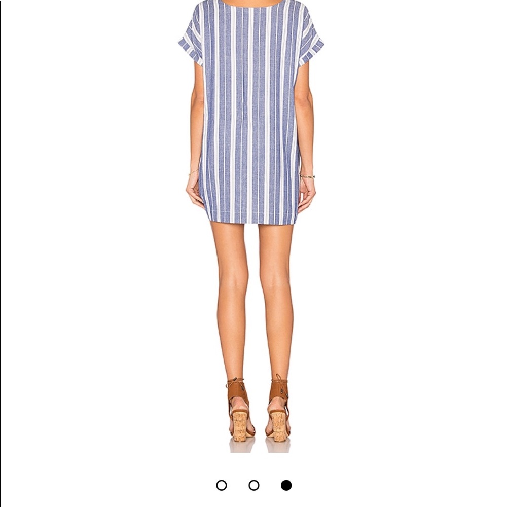 Tularosa Warren Tunic Dress in Indigo Stripe - Picture 3 of 5